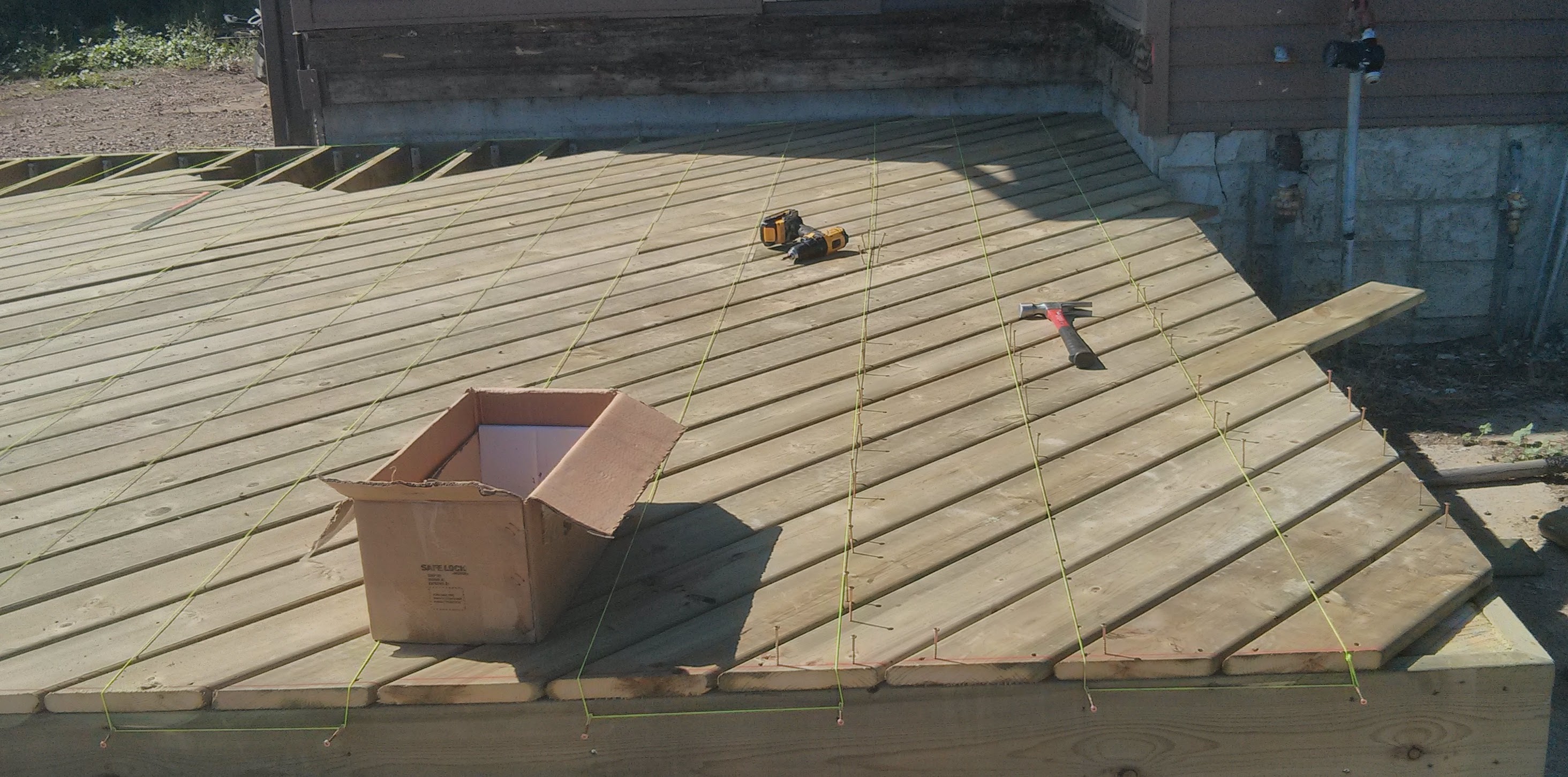 Floating Farmhouse Platform Deck