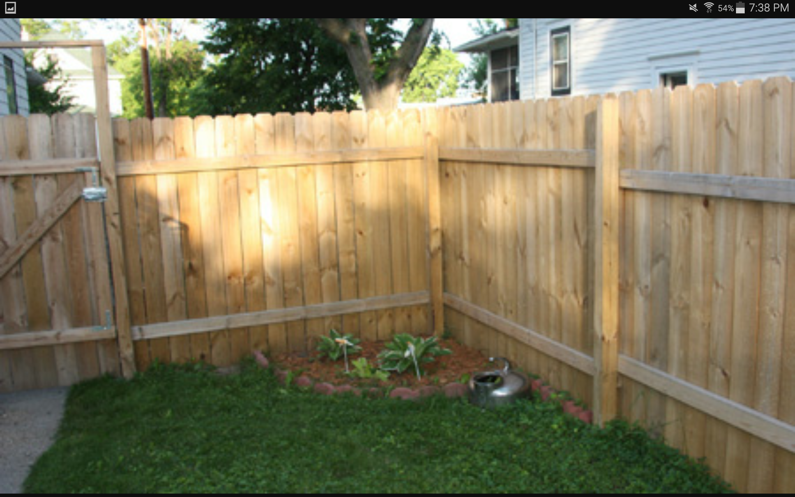 Rear Structural Fence View