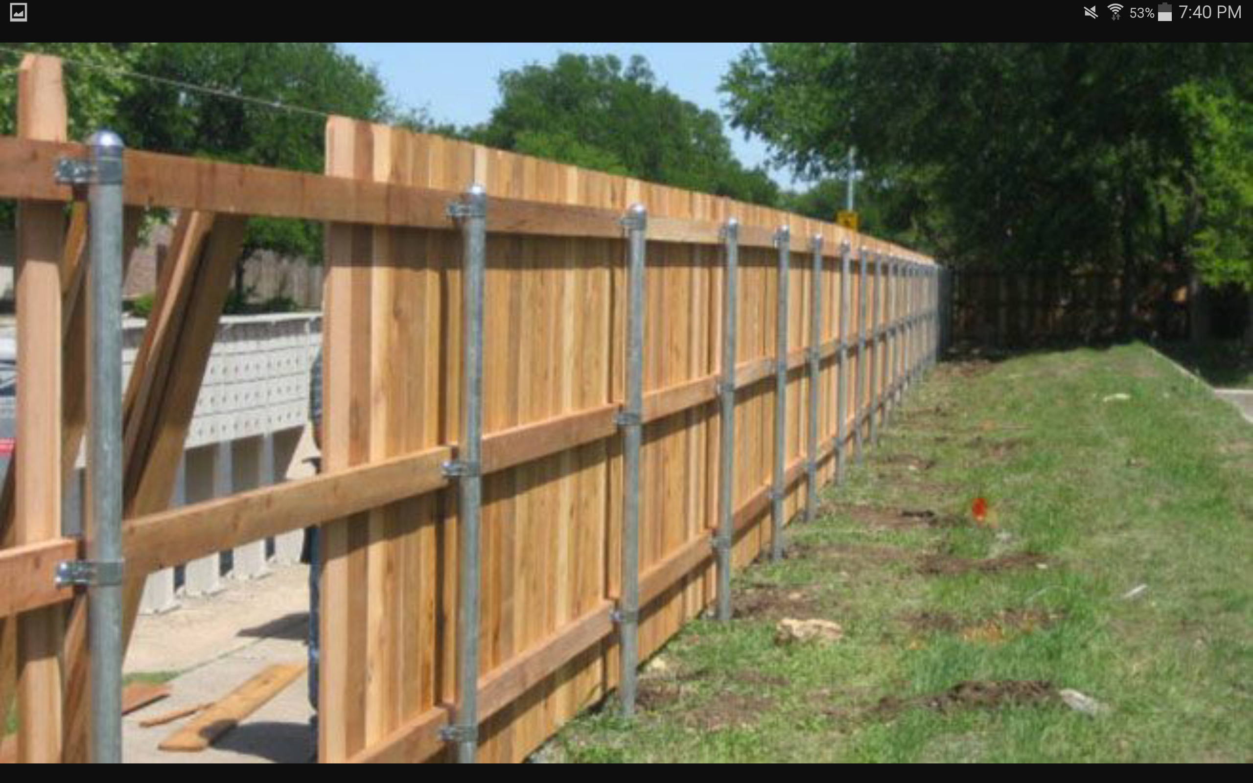 Completed Side Yard Fence