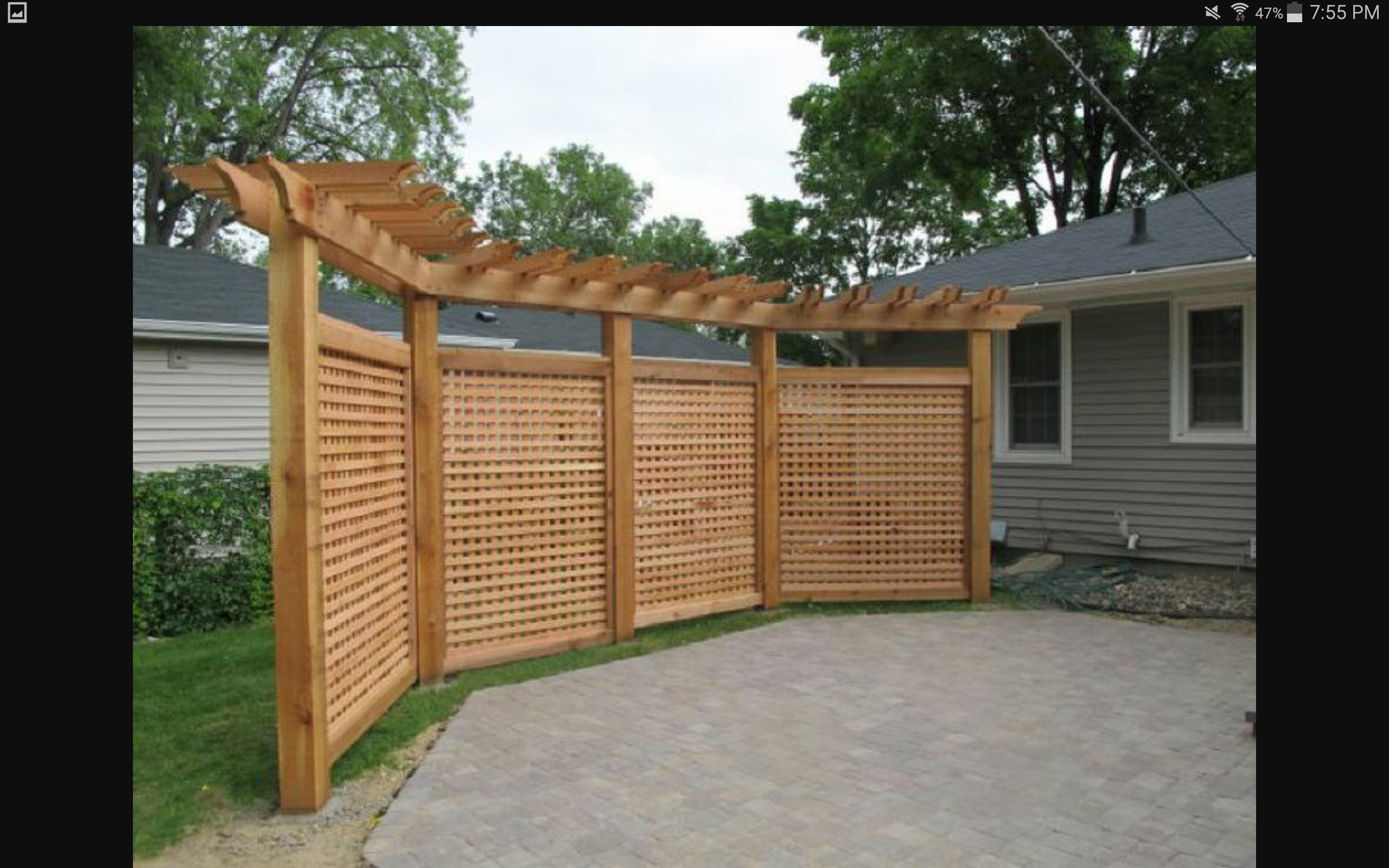 Tall Finished Fence Line