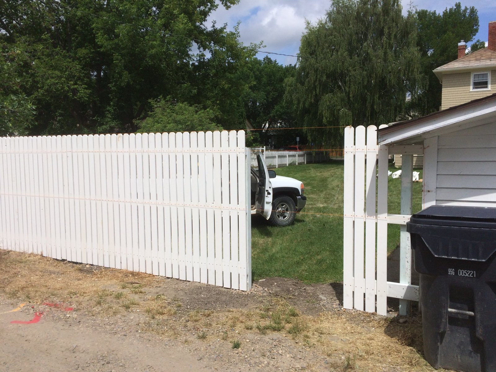 White Picket Side Yard