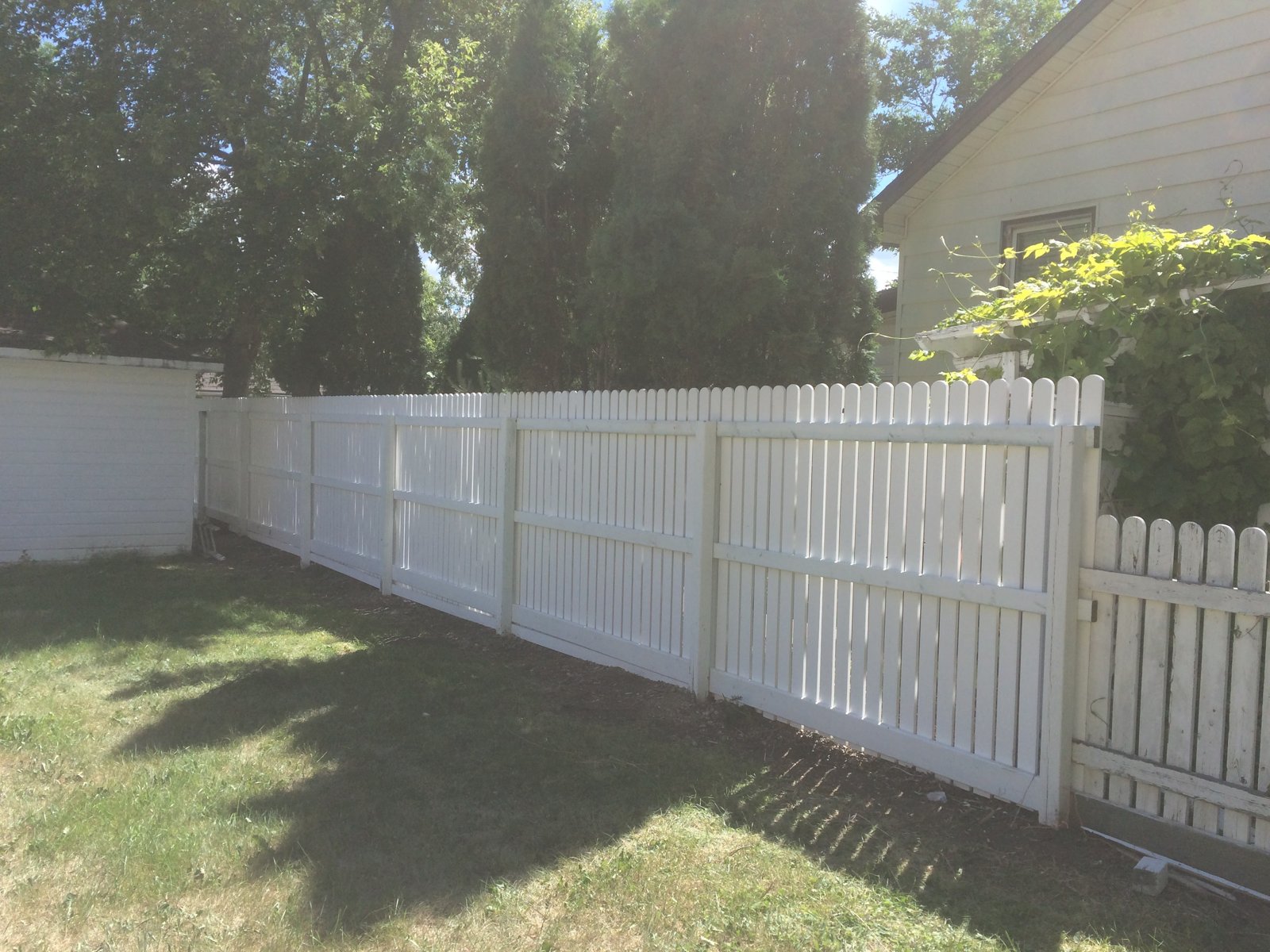 Backyard Picket Enclosure