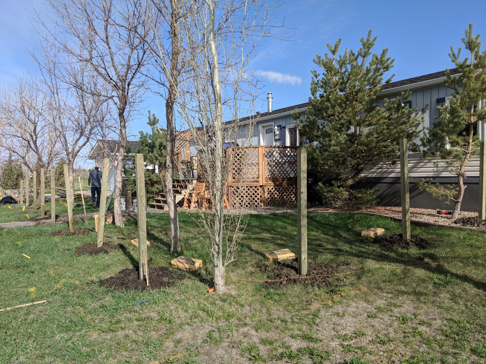 Posts Set and Curing