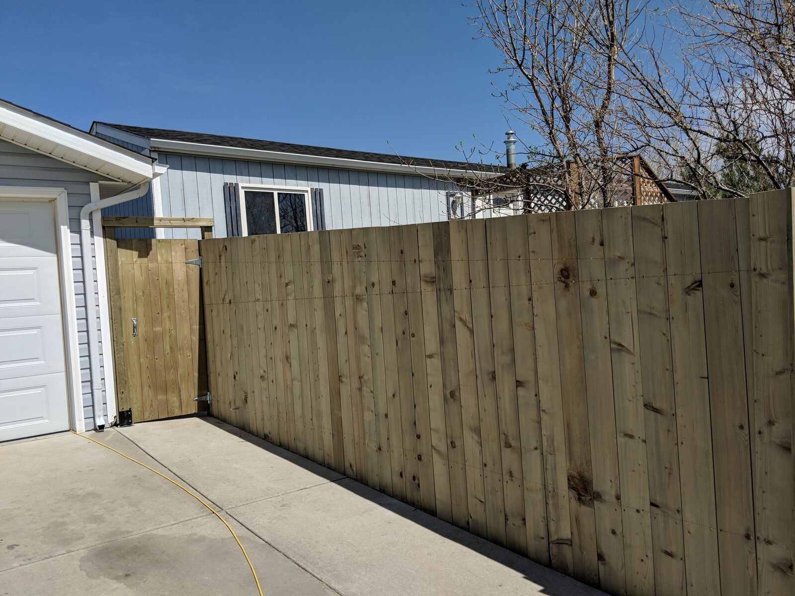 Side-Yard Gate Beside the Garage