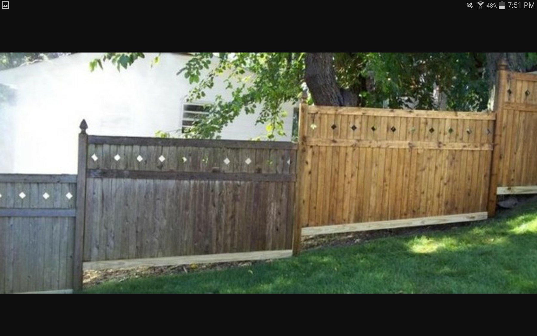 Decorative fence refreshed