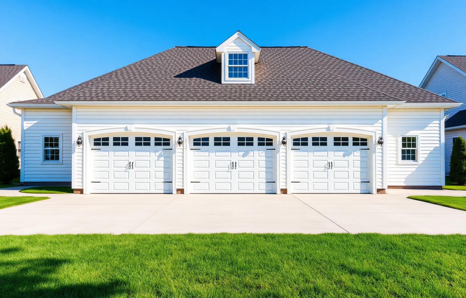 Triple-Door Detached Garage