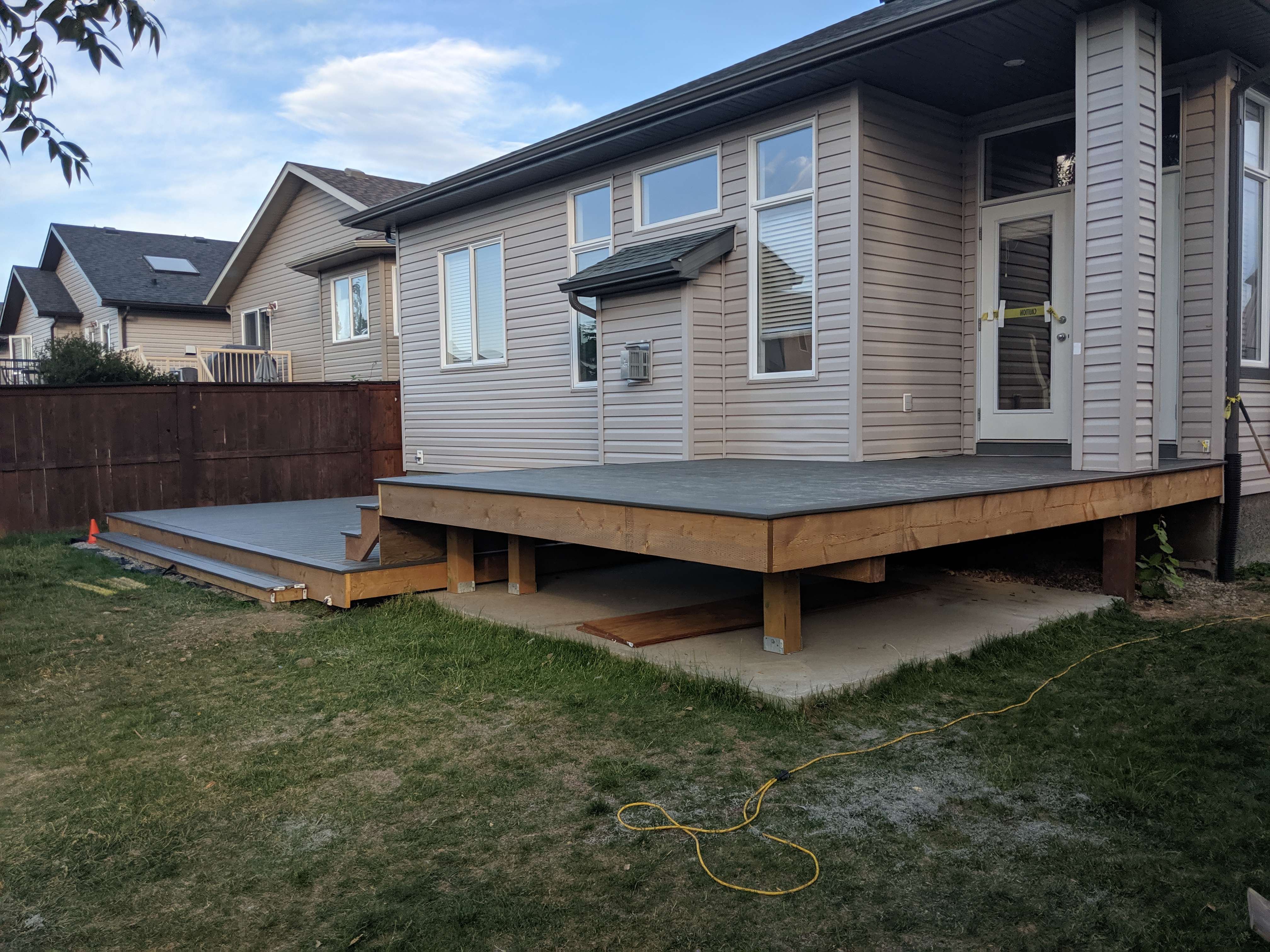 Finished High-End Backyard Deck