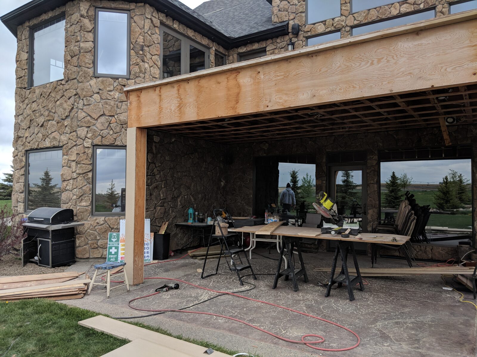 Wrapped Beam and Post Detail