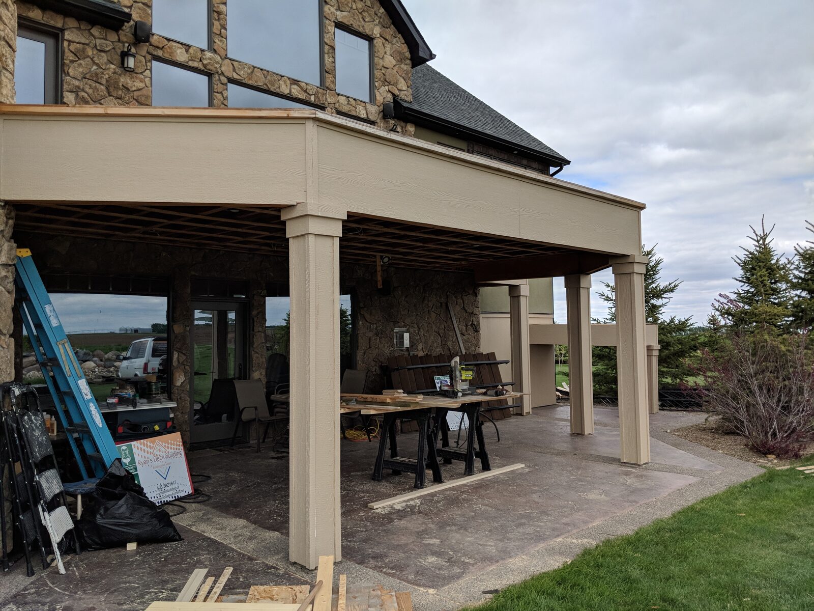 Walk-Out Patio Under the Deck
