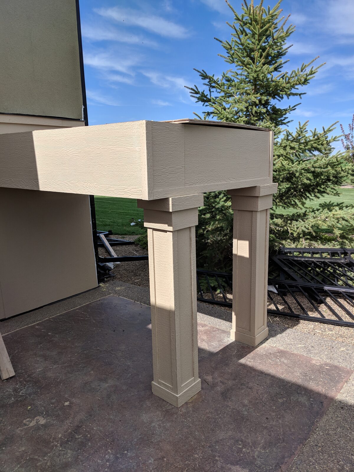 Finishing Trim Around Stone Wall