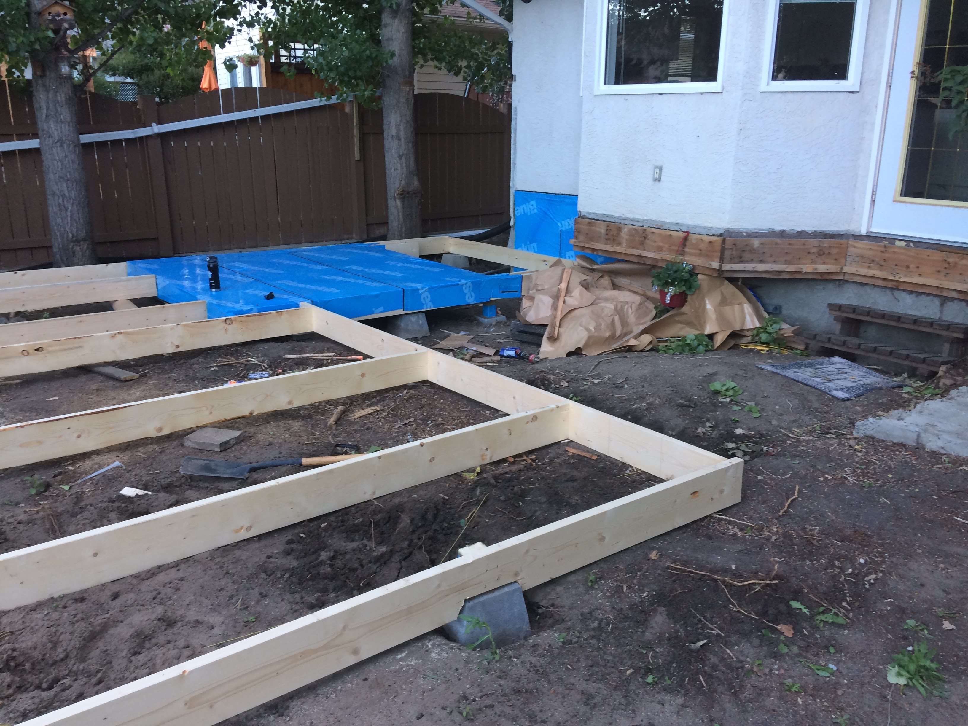 Hot Tub Surround Framing