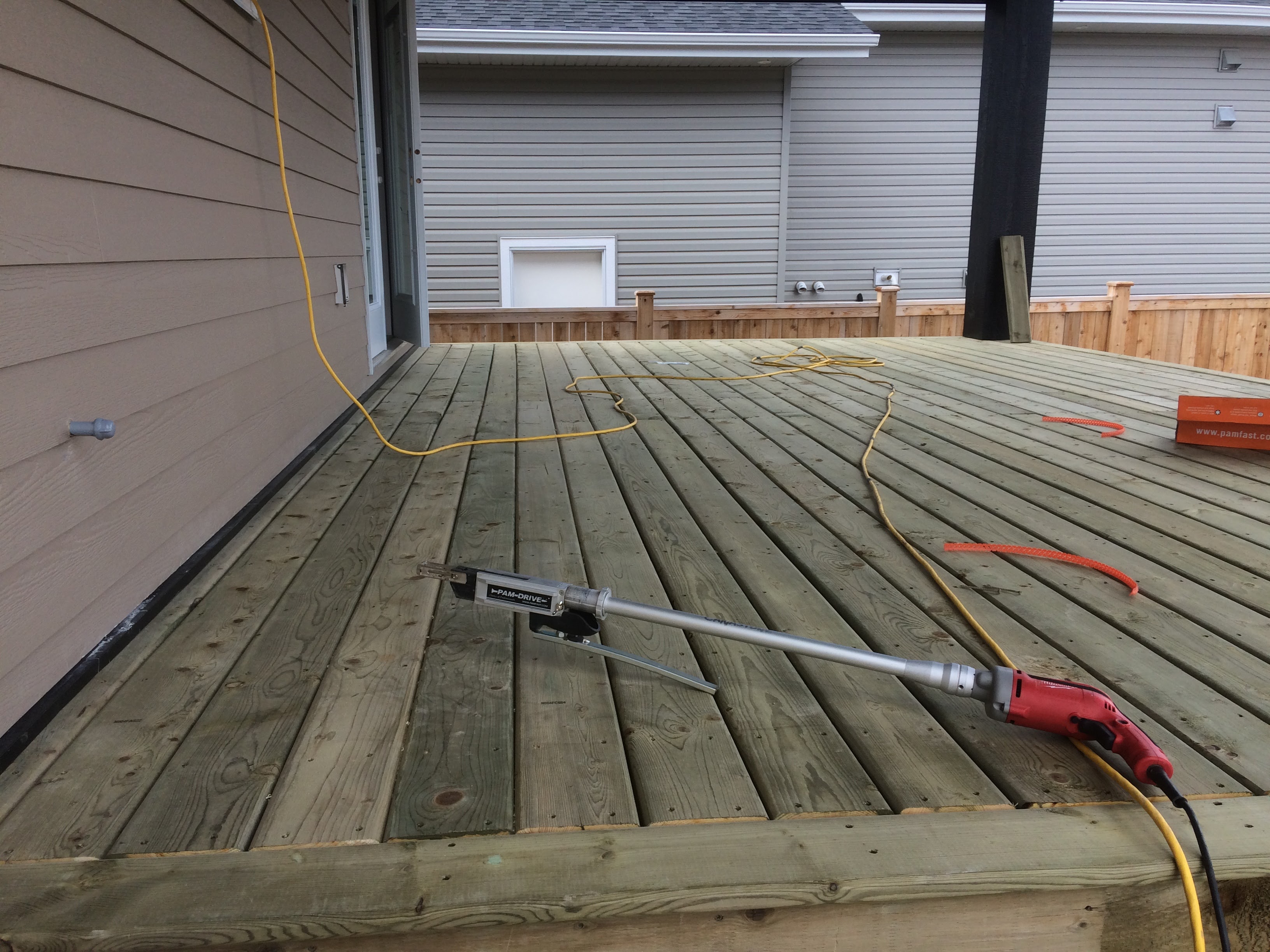 Long Stair Run Off Raised Deck