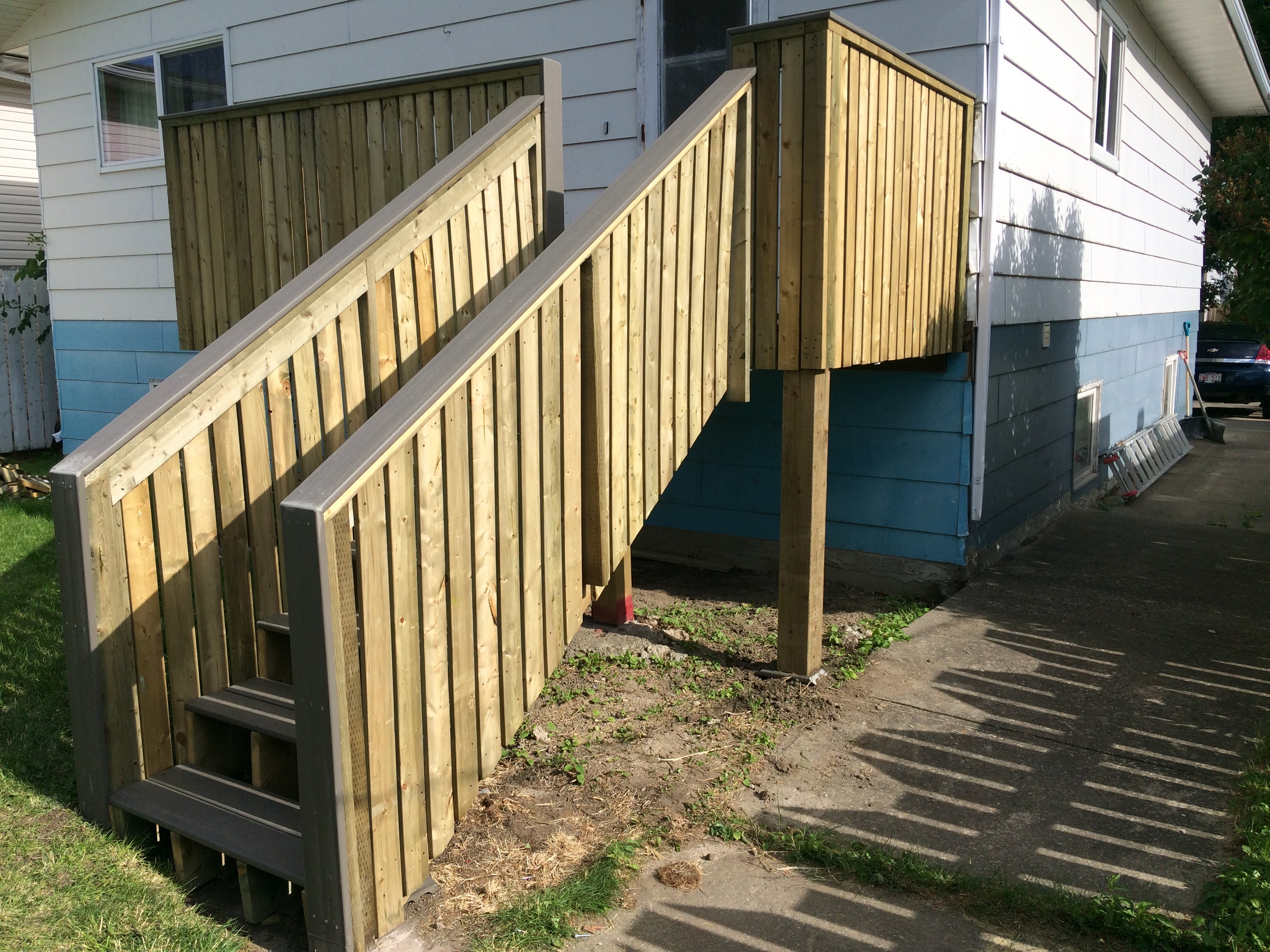 Raised Deck with Full Stair Access