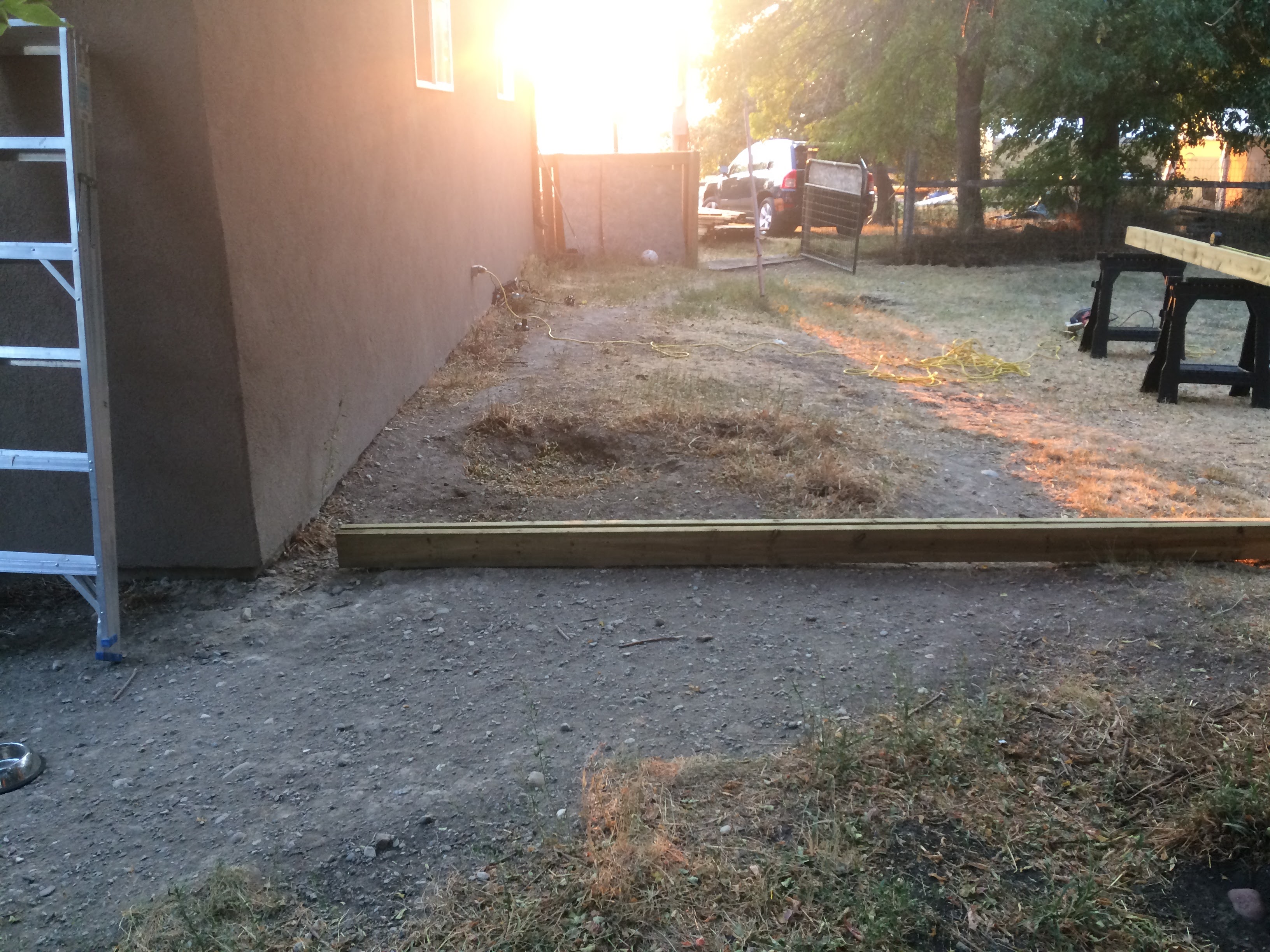 Site Prep — Flat Wraparound Deck Layout