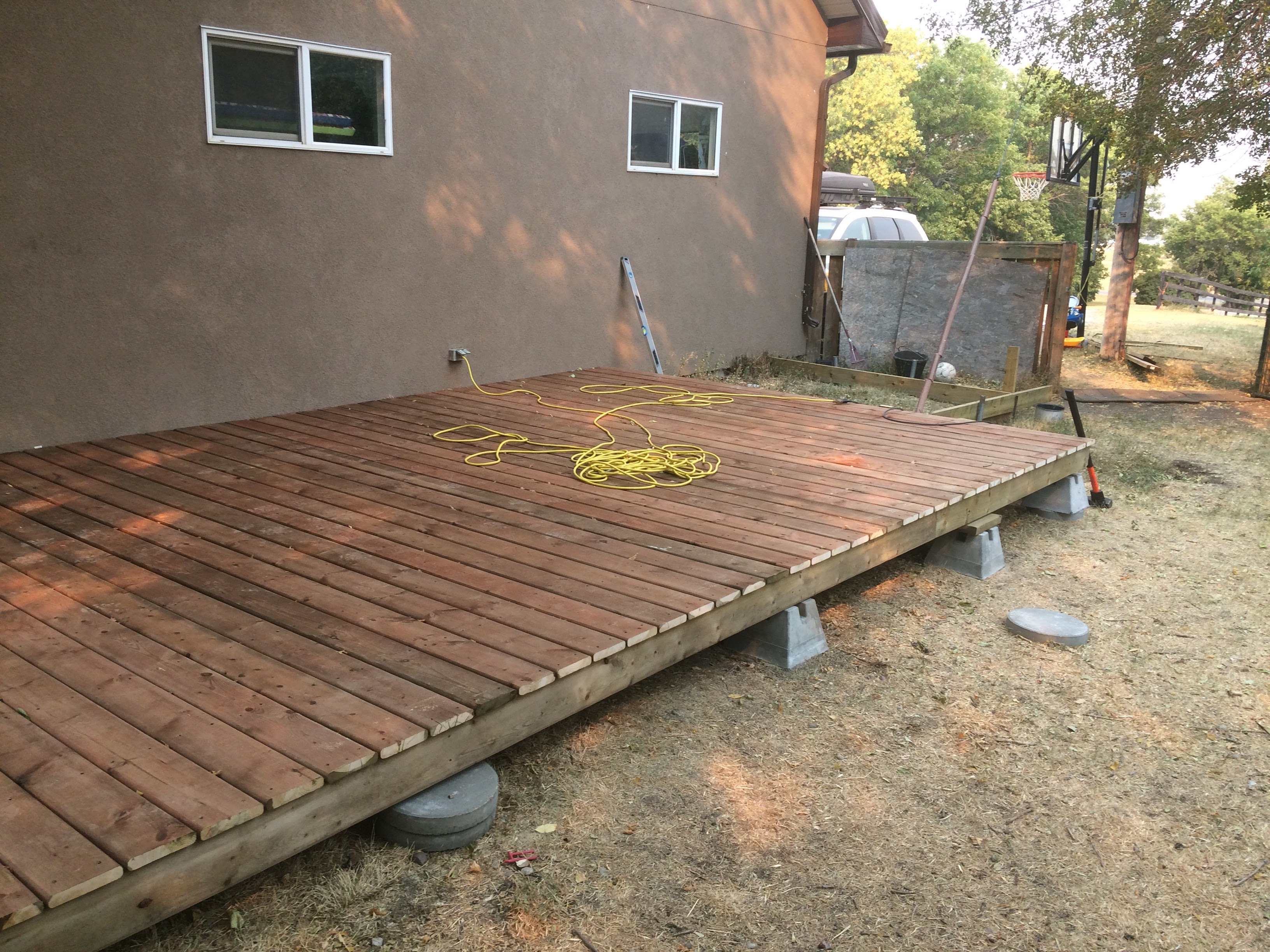 Flat Deck Boards Installed