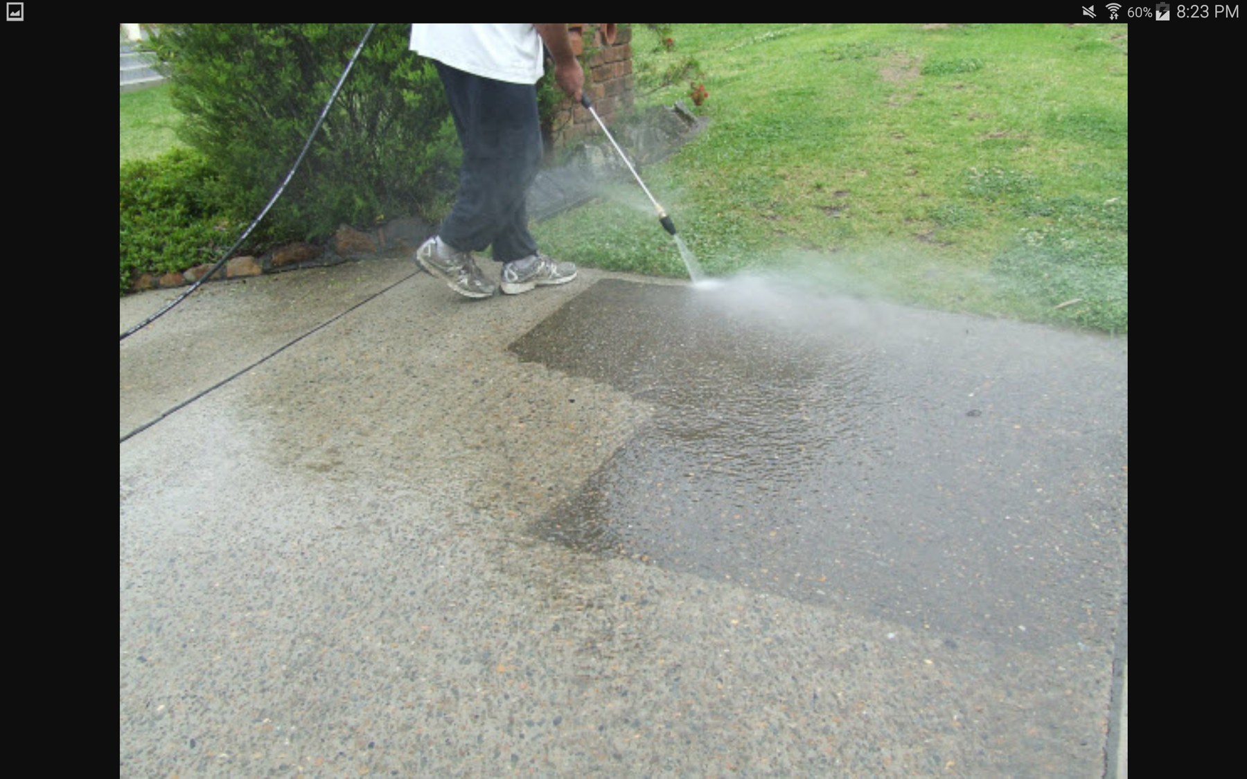 Patio and sidewalk restoration