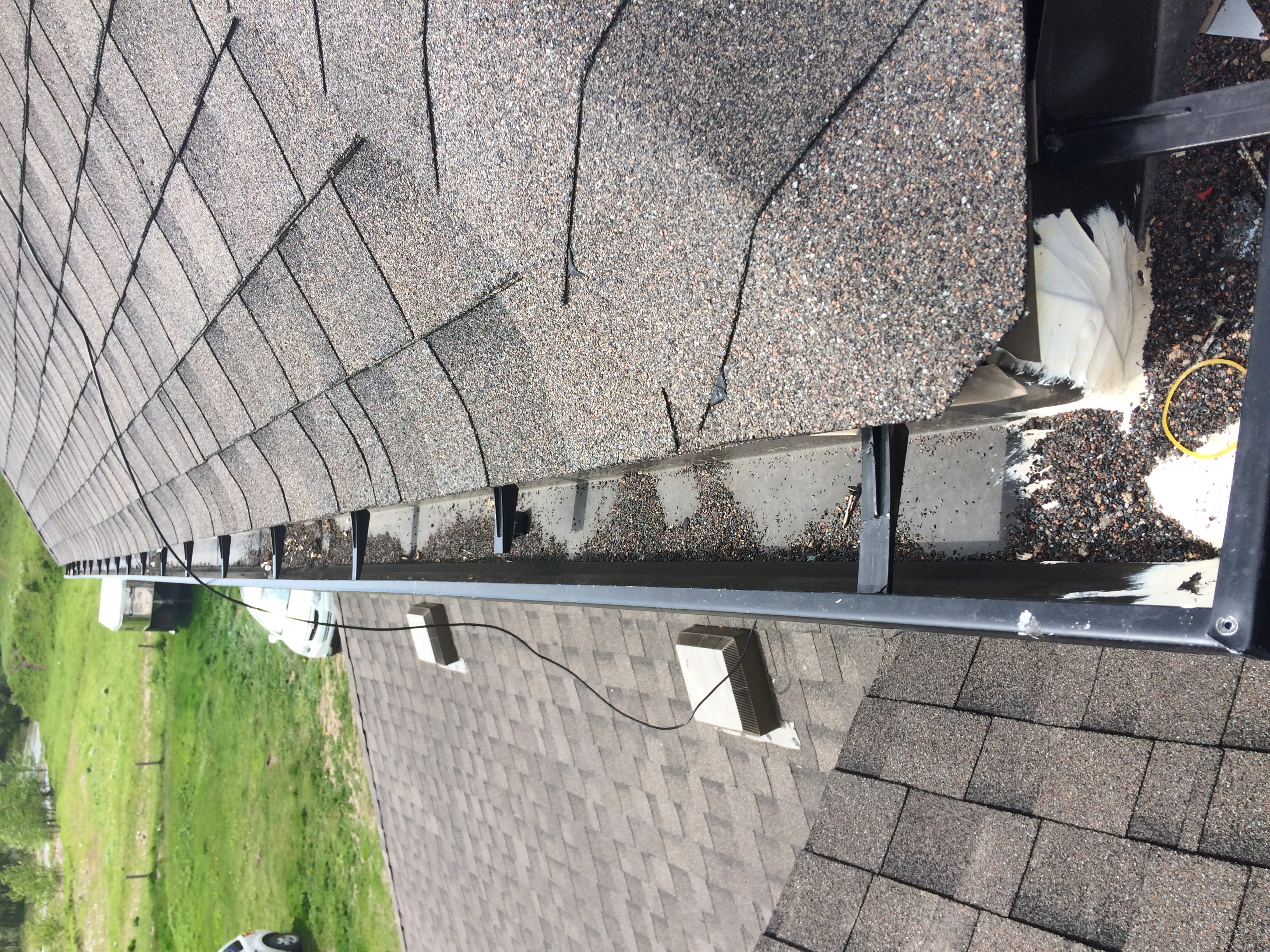 Eavestrough & roof flashing