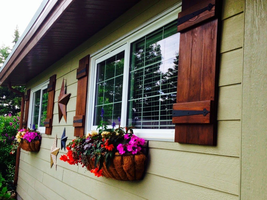 Shutters with Flower Boxes