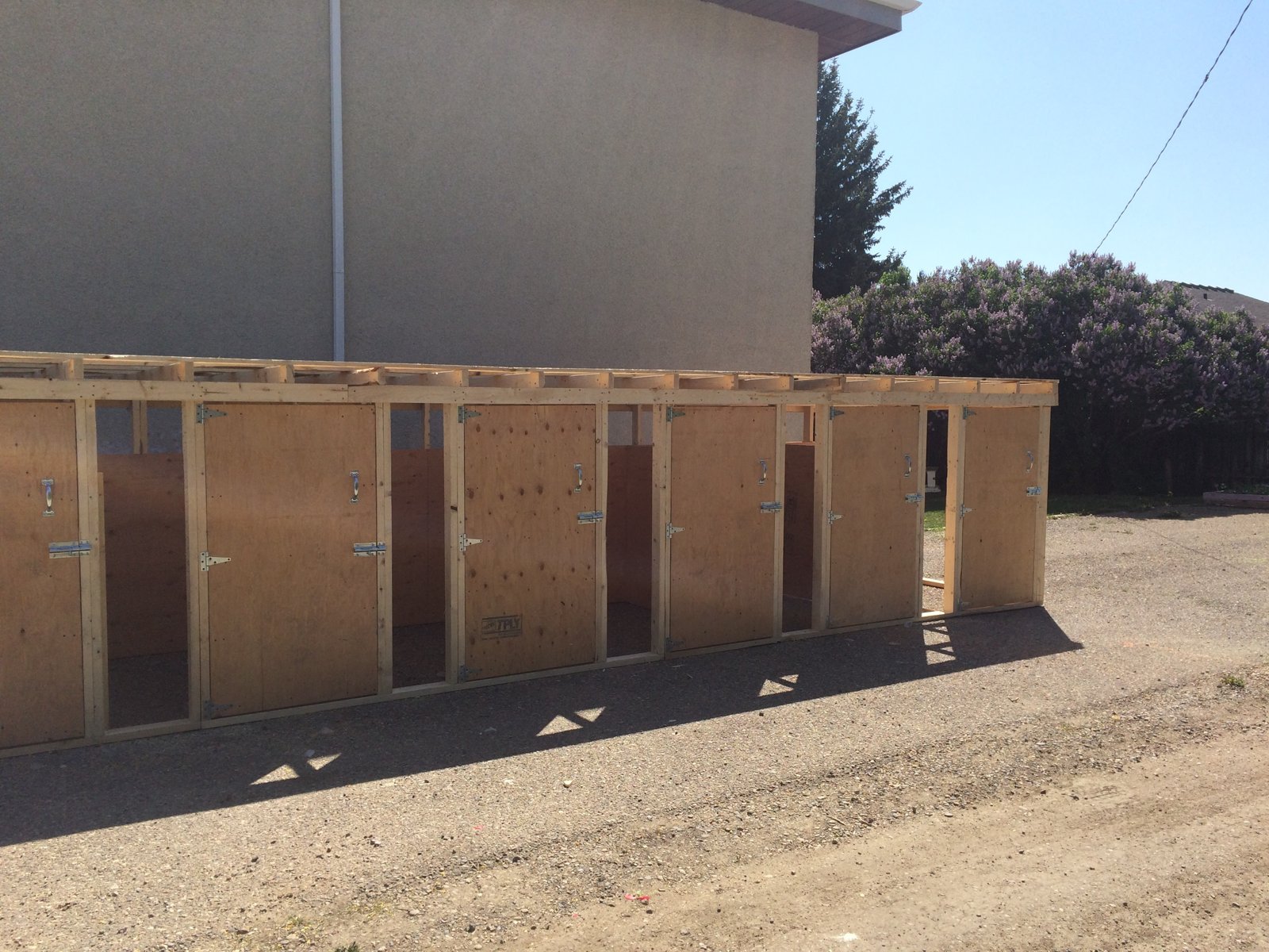 Storage Bays Framed and Doored