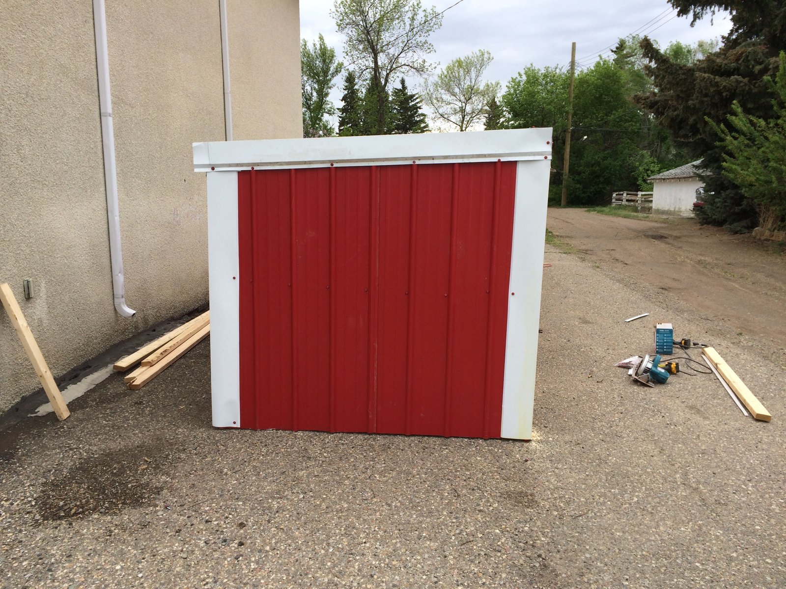 First Bay with Steel Cladding