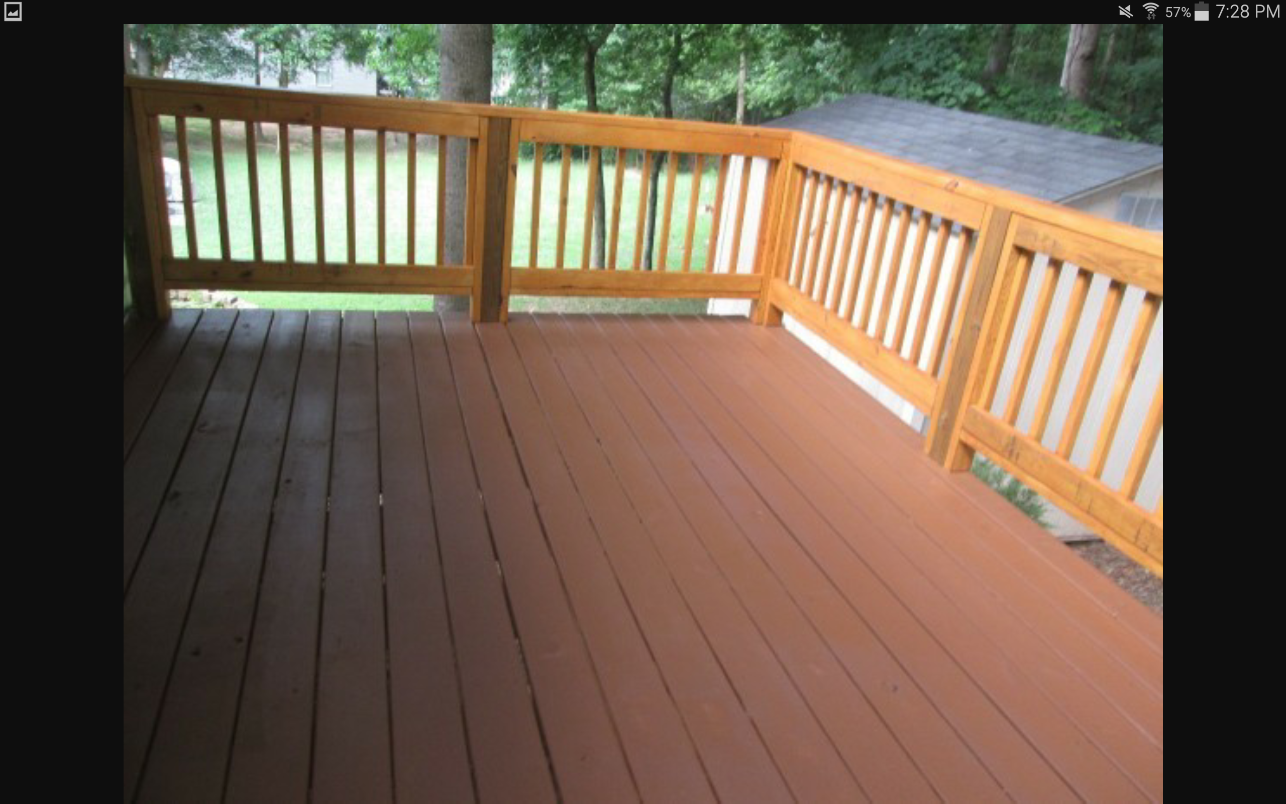 Restored Stained Deck Finish